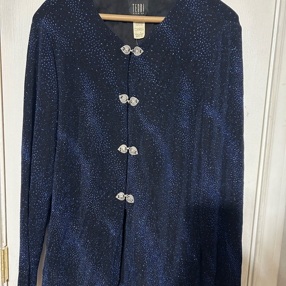 Teddi Evening Blue sparkly top